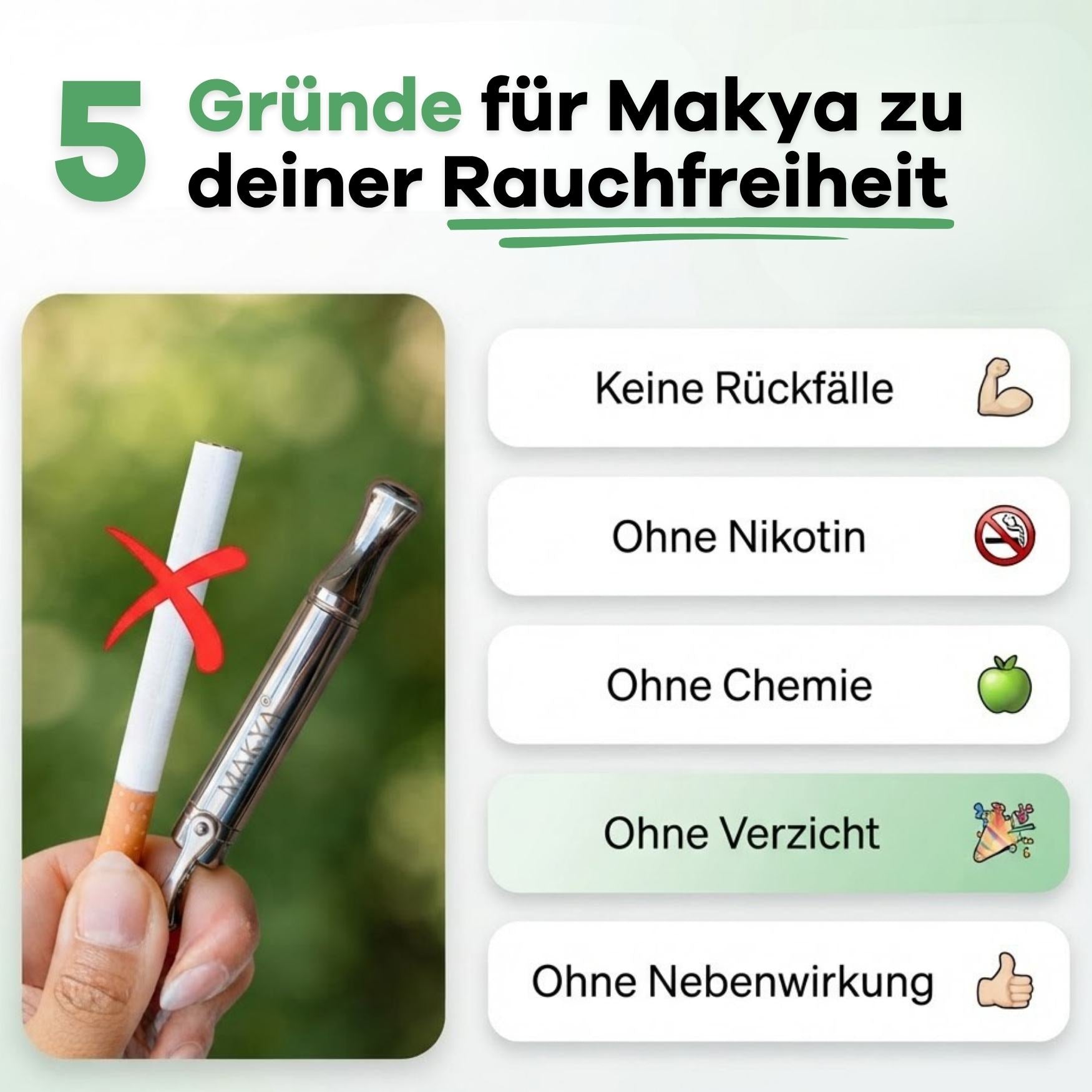 Makya Flow - Leckere Rauchentwöhnung nach deinem Wunsch
