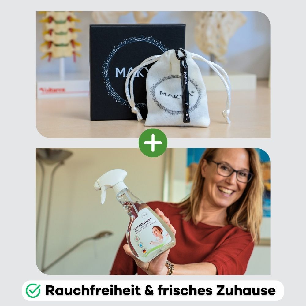 Rauchfrei-Set: Makya V3 + GeruchsHeld (inkl. eBook gratis) - MAKYA