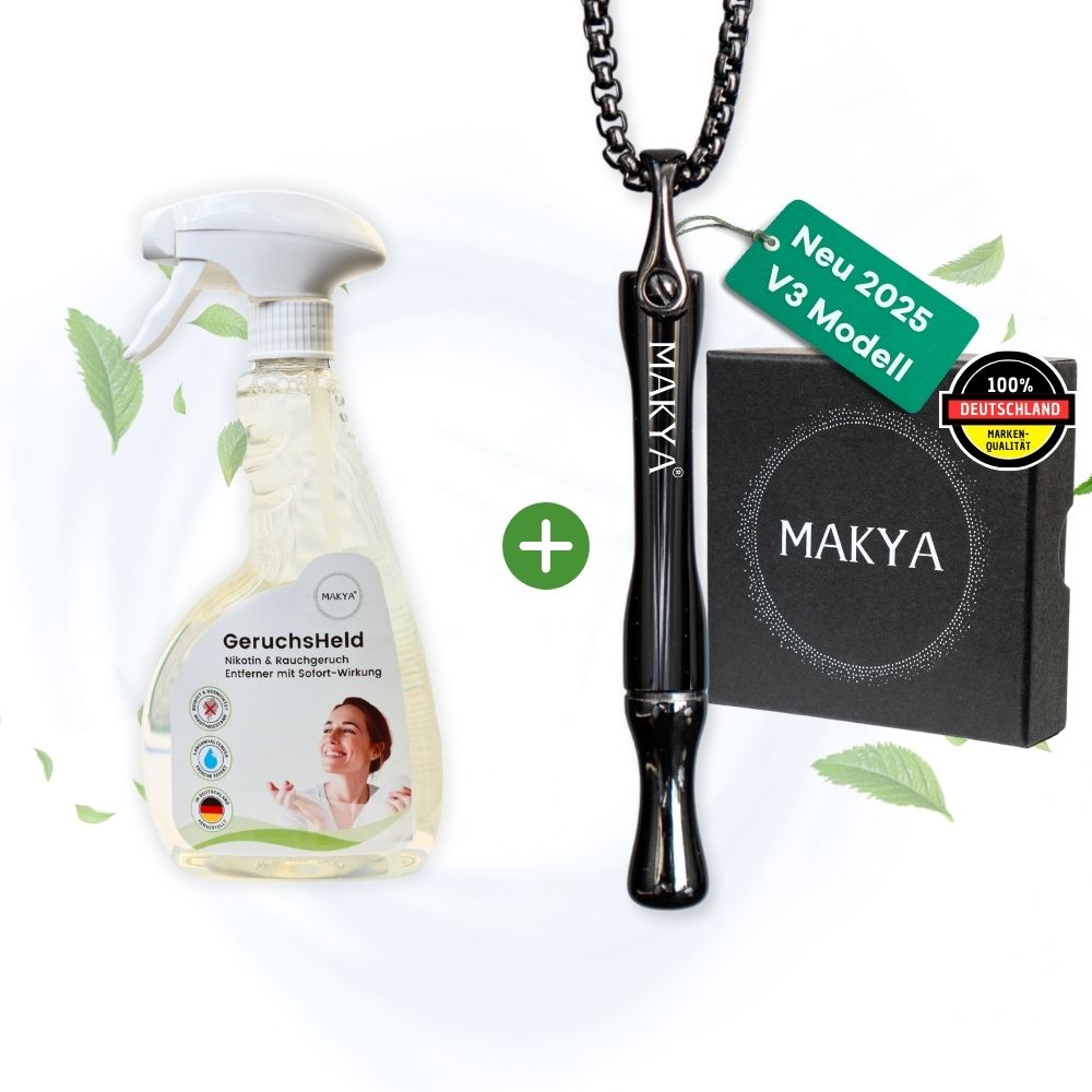 Rauchfrei-Set: Makya V3 + GeruchsHeld (inkl. eBook gratis) - MAKYA