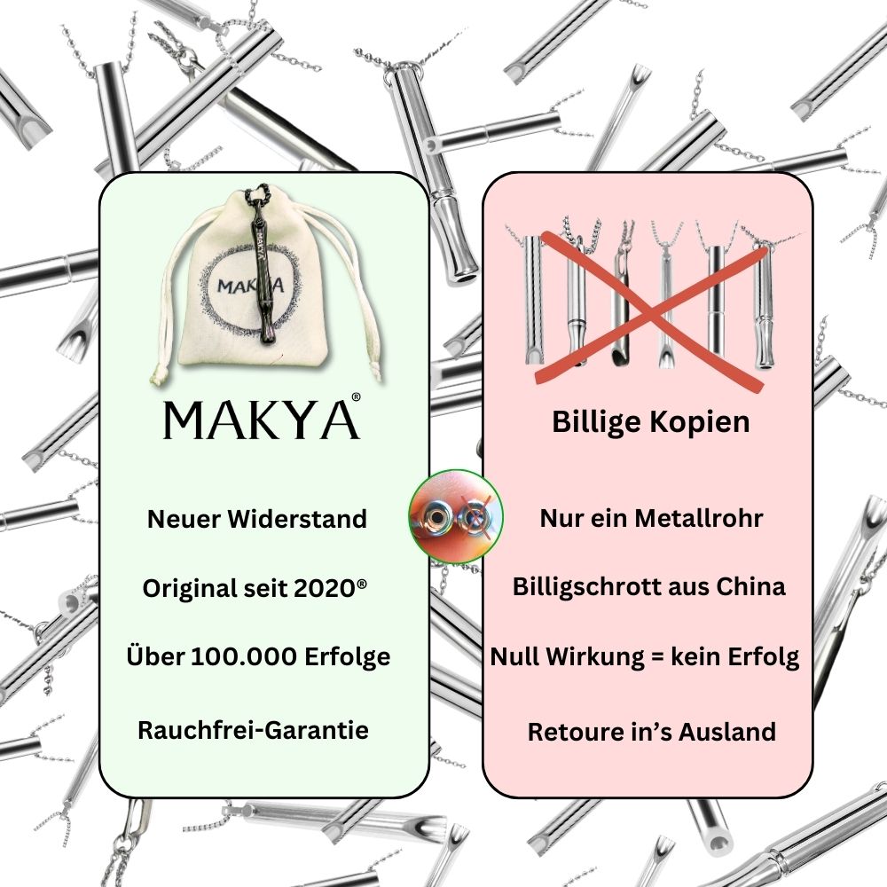 MAKYA V3 - Die Original Atemhalskette zur Rauchentwöhnung - MAKYA