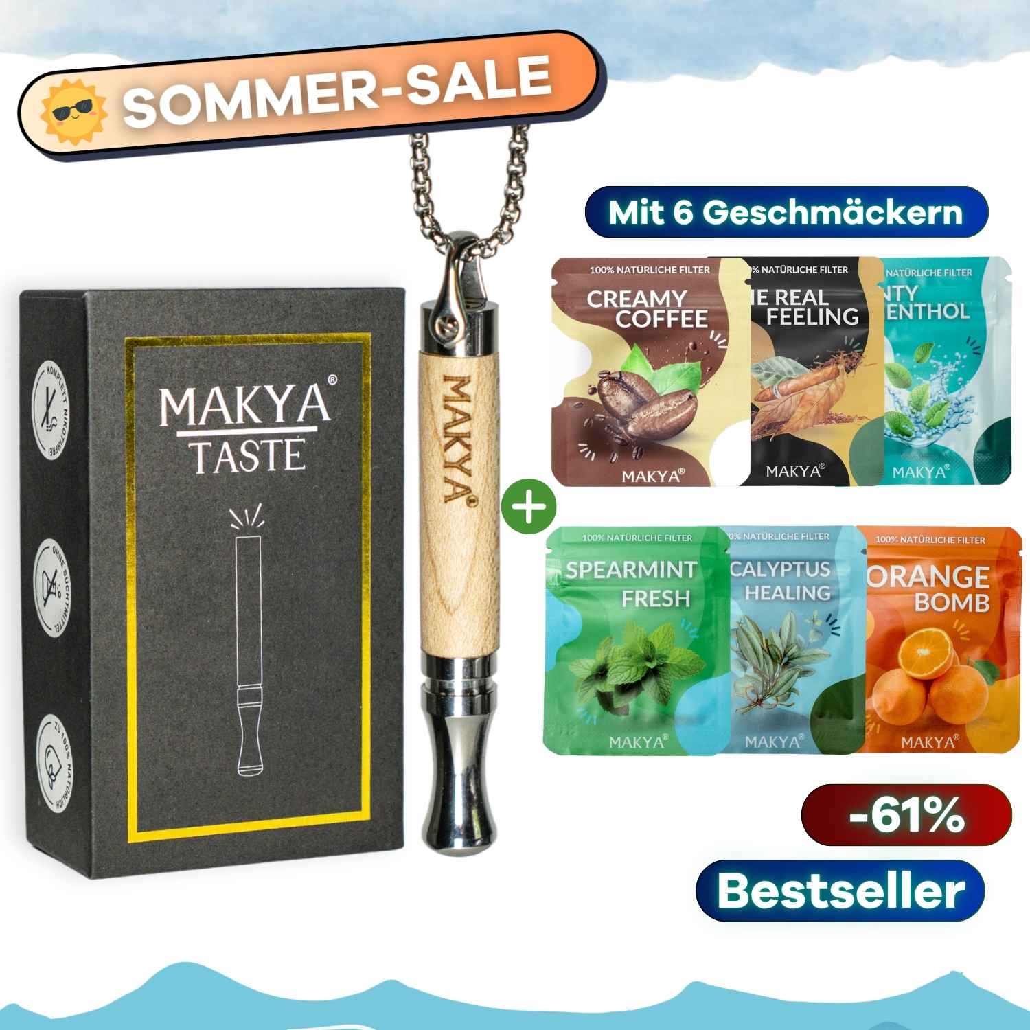 Makya Taste Sommer Set - Natürliche Rauchentwöhnung