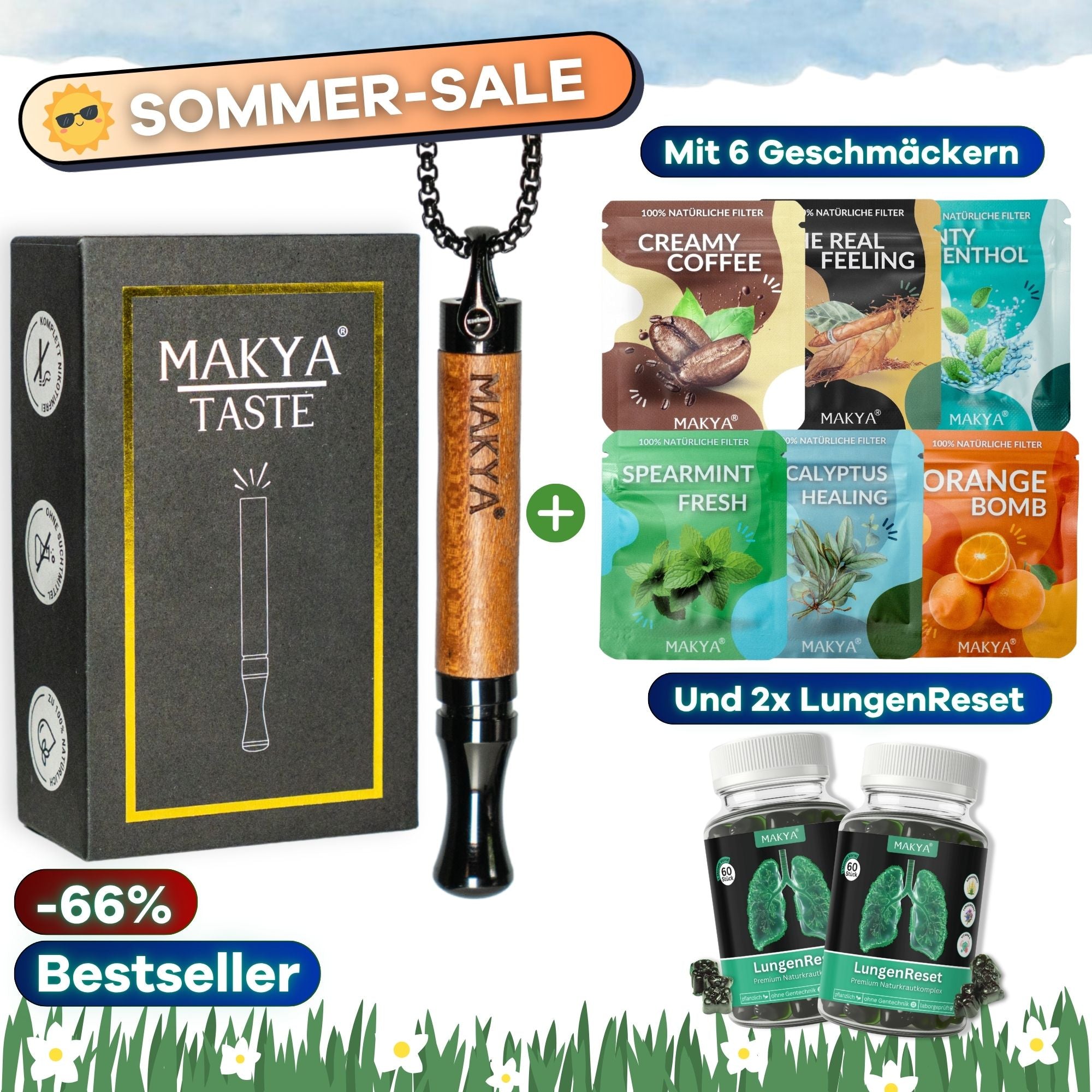 Makya Taste Sommer Set 2 - Natürliche Rauchentwöhnung