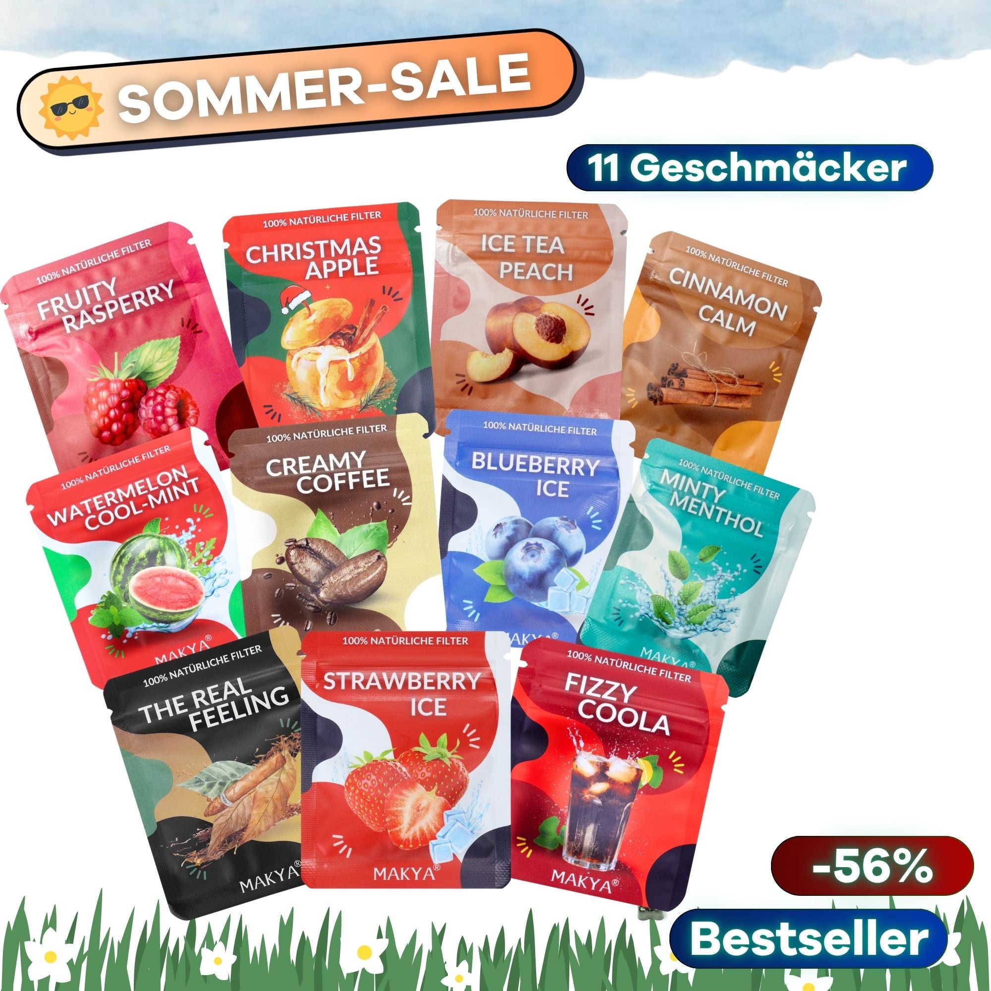 Geschmacksfilter Sommer Set 4 - Leckere Rauchentwöhnung
