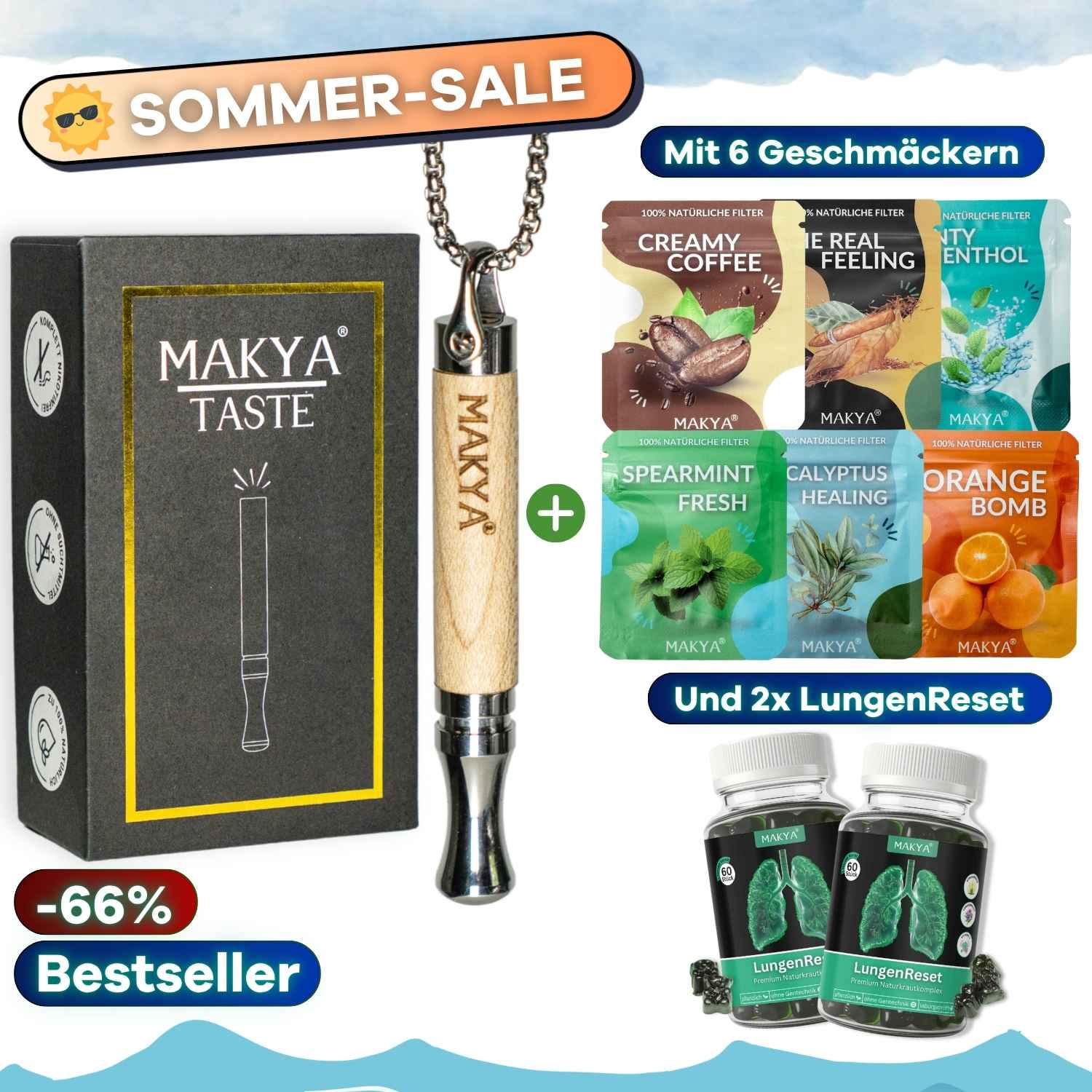 Makya Taste Sommer Set 2 - Natürliche Rauchentwöhnung
